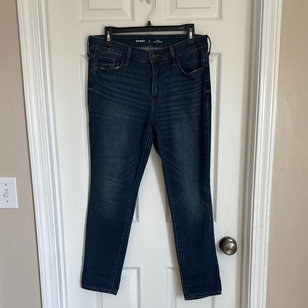 Old Navy Women's Skinny Jeans - Dark Blue